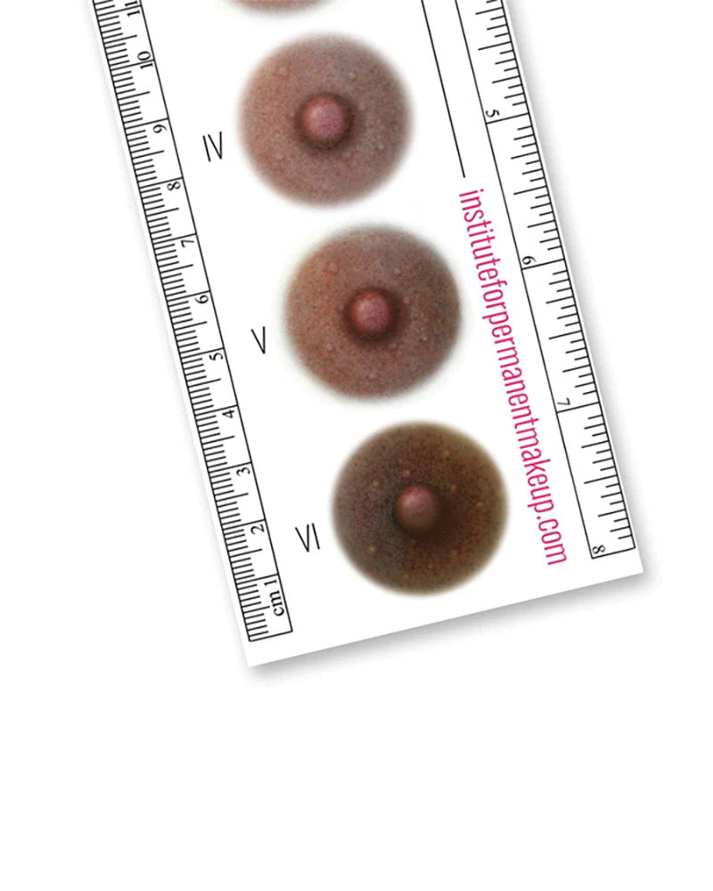 Areola Color Ruler: Fitzpatrick Scale - Chanco Beauty Canada by Micro-Pigmentation Centre