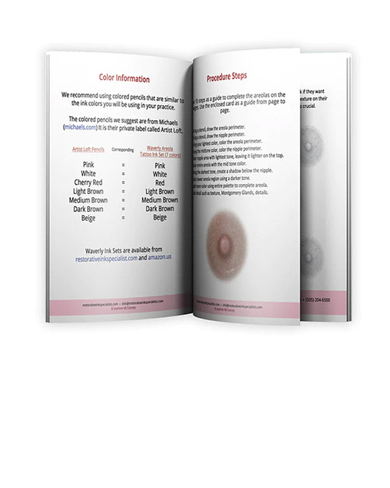 Areola / Nipple 3D Re-Pigmentation Coloring Book - Chanco Beauty Canada by Micro-Pigmentation Centre