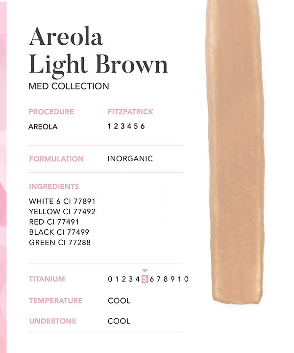 Areola Light Brown - Chanco Beauty Canada by Micro-Pigmentation Centre
