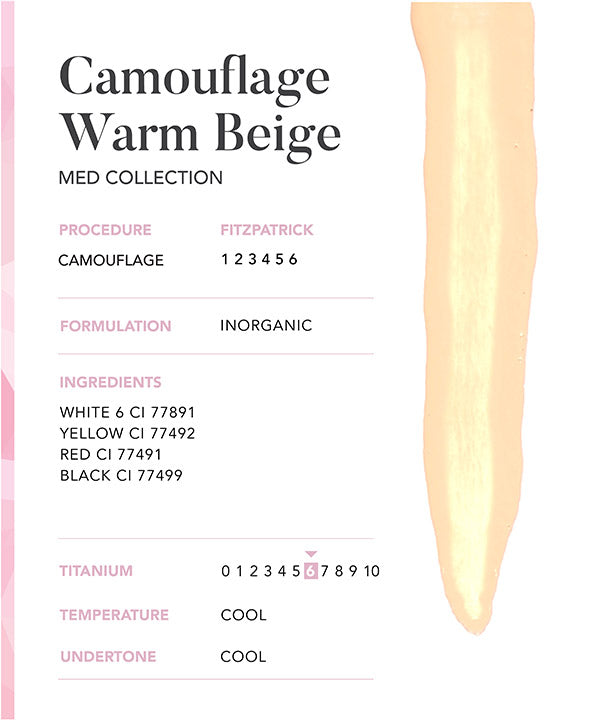 Camouflage Warm Beige - Chanco Beauty Canada by Micro-Pigmentation Centre