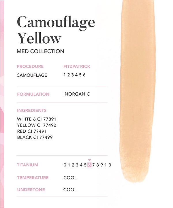 Camouflage Yellow - Chanco Beauty Canada by Micro-Pigmentation Centre