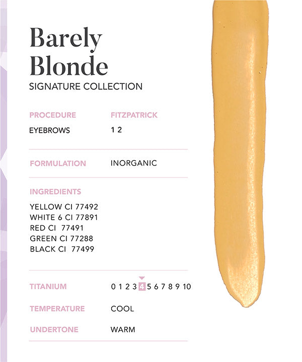 Barely Blonde - Chanco Beauty Canada by Micro-Pigmentation Centre