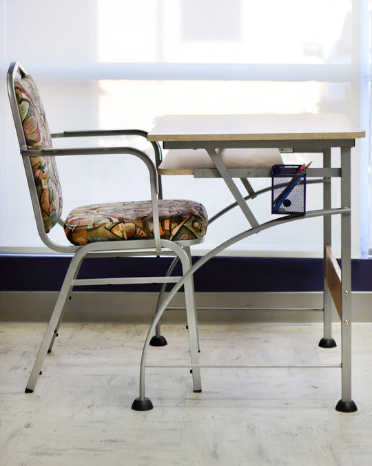 Stacking Office Chairs with Matching Office Desk