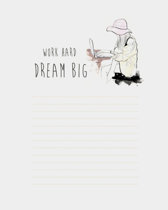 Dream Big Notepad